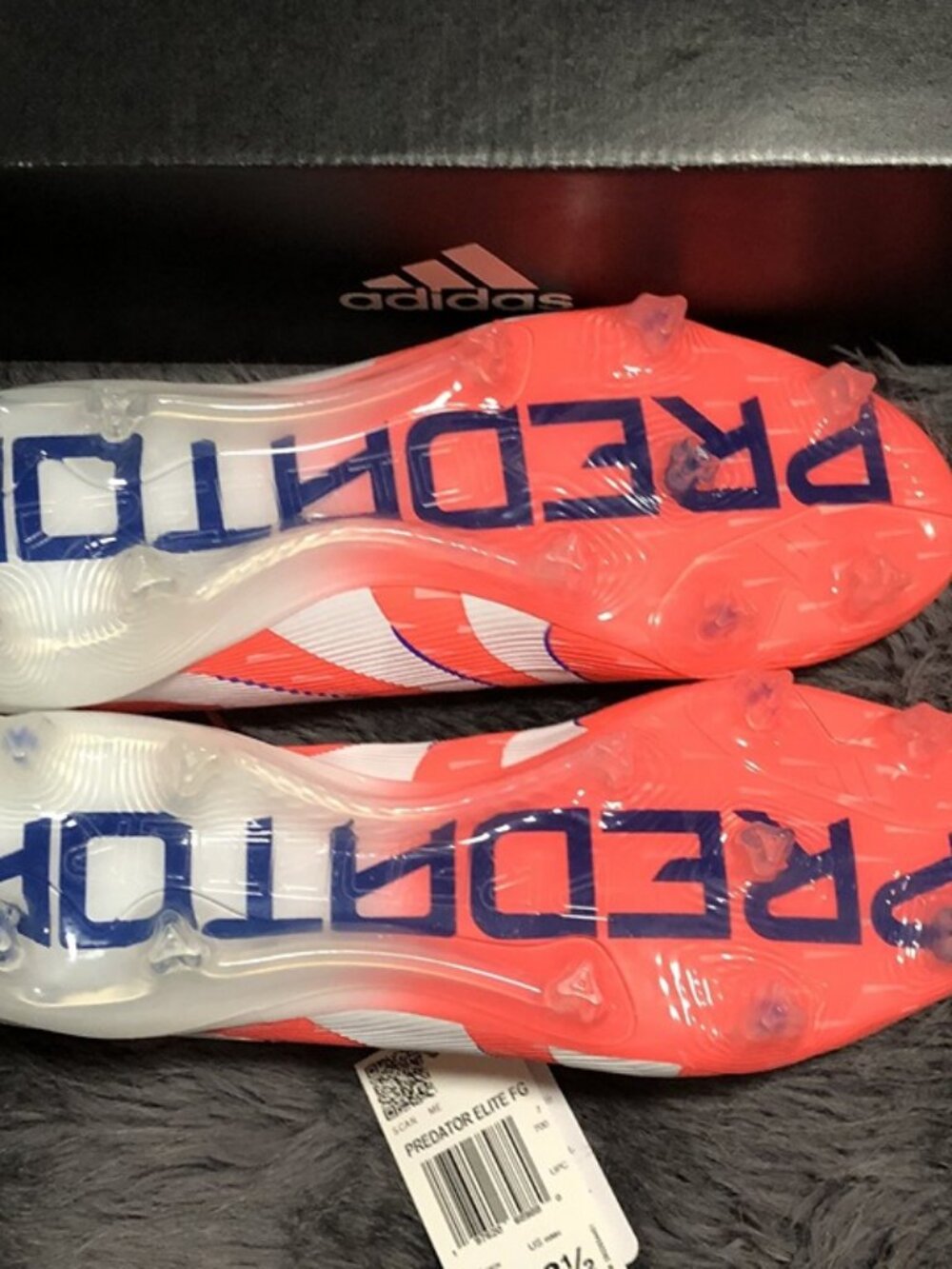 Adidas Predator Elite FG Soccer Cleats Coral Blaze Pack JI1083 Men's Sz 7.5 NWT - Picture 5 of 5